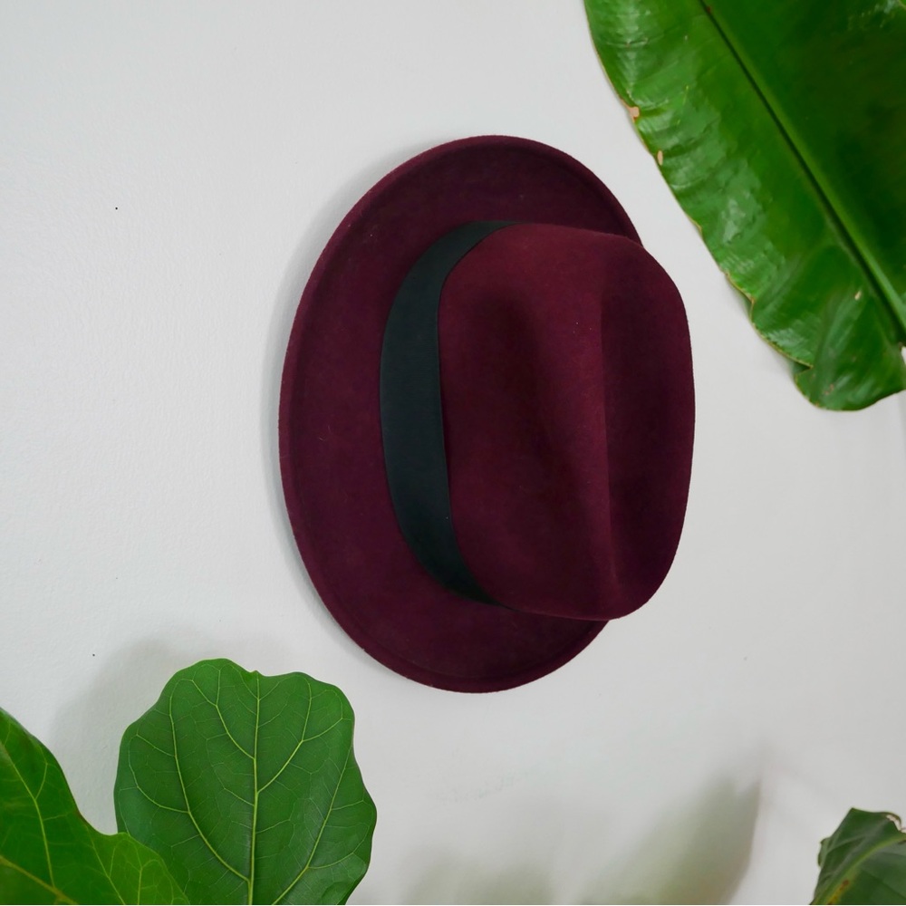 Burgundy Wool Goorin Bros Fedora